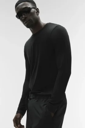 Jersey de cuello redondo y manga larga Conquer Reform - Negro