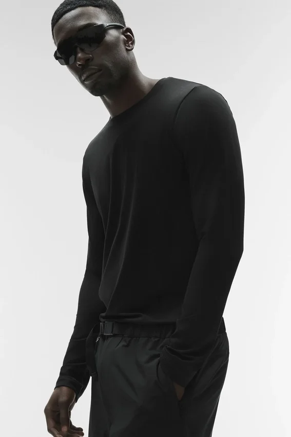 Jersey de cuello redondo y manga larga Conquer Reform - Negro