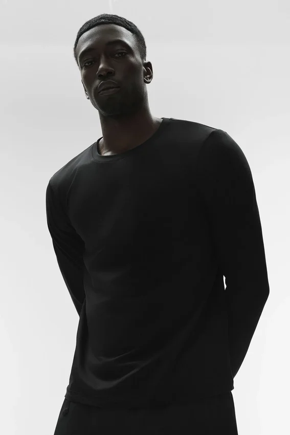 Jersey de cuello redondo y manga larga Conquer Reform - Negro