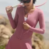 Jersey de manga larga acanalado Stardust - Rosa silvestre