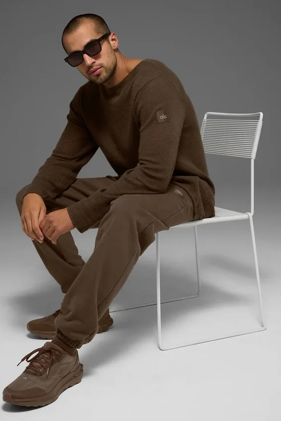 Jersey de manga larga Cashmere Reform - Espresso