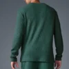 Jersey de manga larga con cuello redondo Elevate Waffle - Winter Ivy