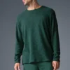 Jersey de manga larga con cuello redondo Elevate Waffle - Winter Ivy