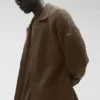 Jersey de manga larga con cuello redondo y botones «Shift Knit» - Espresso