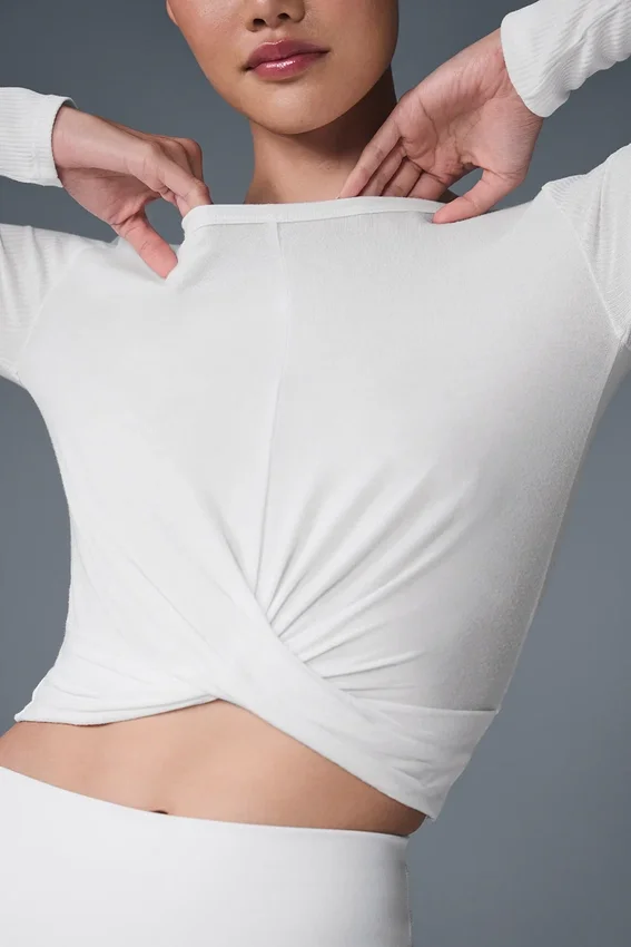 Jersey de manga larga Cover - Blanco