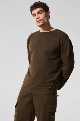 Jersey de manga larga Double Take - Espresso
