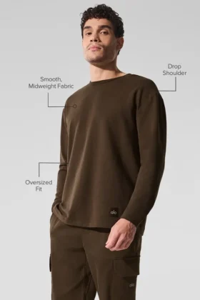 Jersey de manga larga Double Take – Espresso