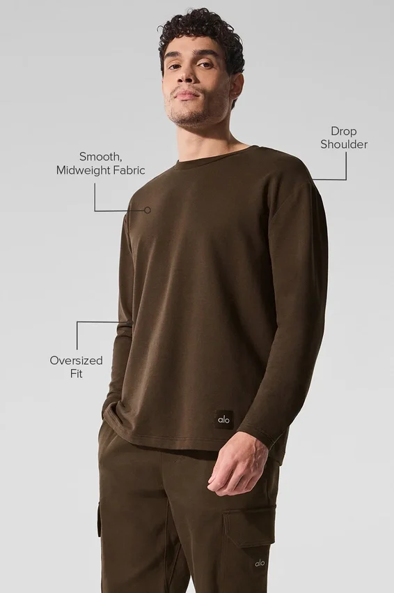 Jersey de manga larga Double Take - Espresso
