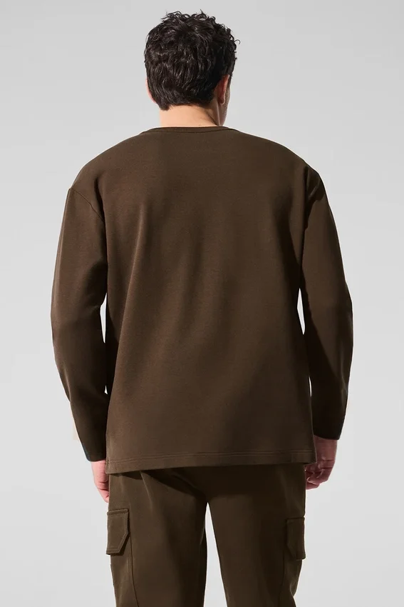 Jersey de manga larga Double Take - Espresso
