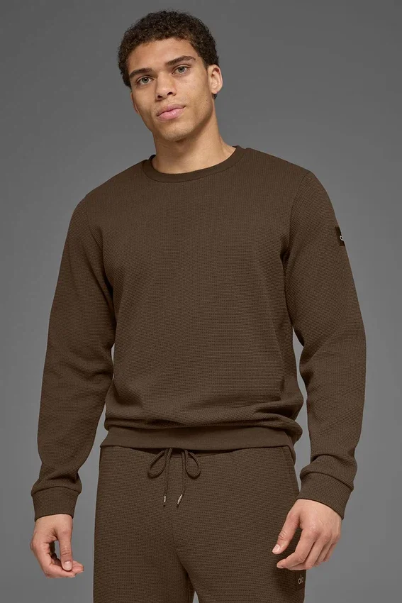 Jersey de manga larga Waffle Lounge - Espresso