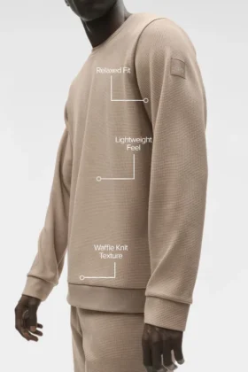 Jersey de manga larga «Waffle Lounge» – Gravel