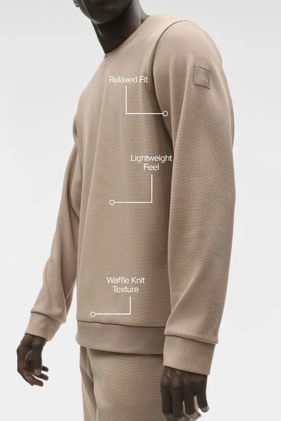 Jersey de manga larga «Waffle Lounge» - Gravel
