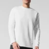 Jersey de manga larga y cuello redondo Double Take - Blanco