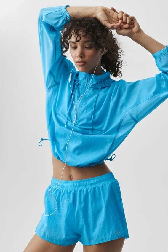 Jersey «Go Time» con cremallera de 1/4 — Azul celeste