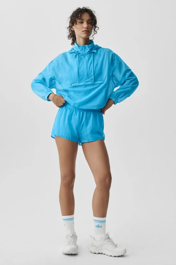 Jersey «Go Time» con cremallera de 1/4 — Azul celeste