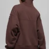 Jersey Hazy de cuello alto - Brownstone