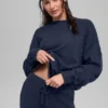 Jersey unisex de cuello redondo «New Class» de lana y cachemira - Azul marino