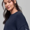 Jersey unisex de cuello redondo «New Class» de lana y cachemira - Azul marino