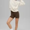 Jersey unisex de cuello redondo «New Class» de lana y cachemira - Beige jaspeado