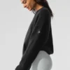 Jersey unisex de cuello redondo «New Class» de lana y cachemira - Negro