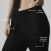 Jerséis High-Waist «Sunlit» con tejido de punto — Negro