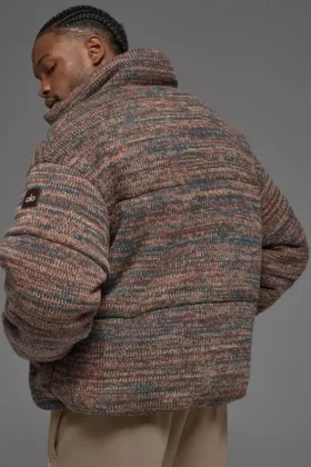Jerséu acolchado tipo «Stage» – Marrón multicolor