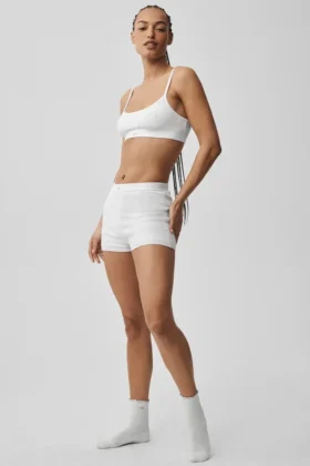 Jerséu «Be Mine Hot» de punto Pointelle — Blanco semitransparente