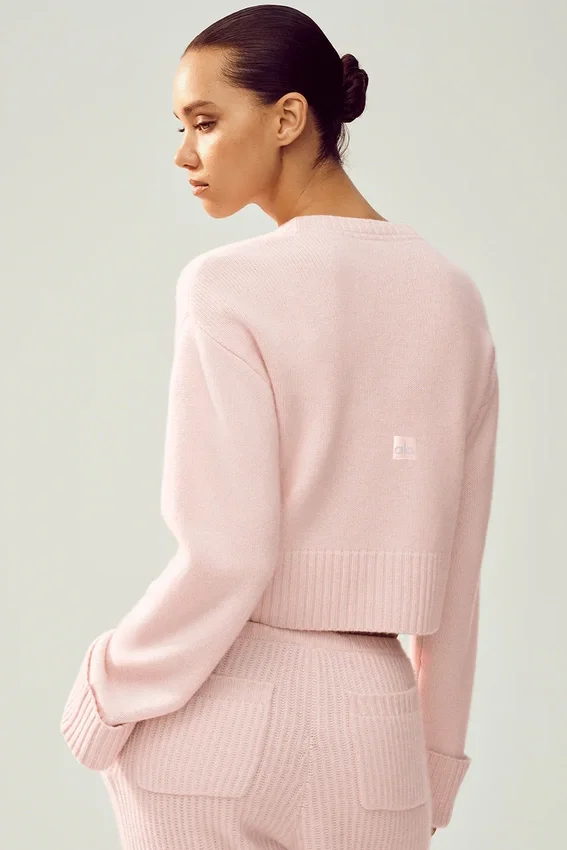 Jerséu «Cashmere Embrace» - Rosa escarchado