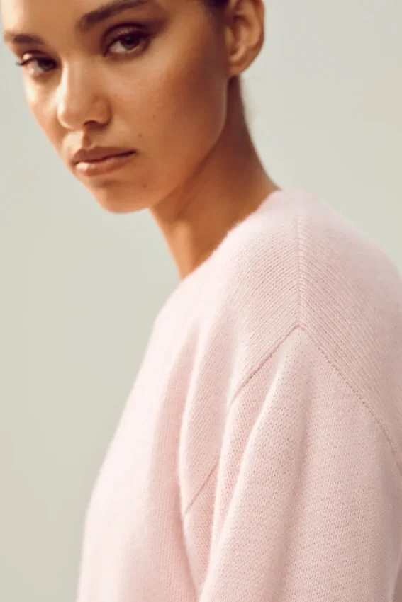 Jerséu «Cashmere Embrace» - Rosa escarchado