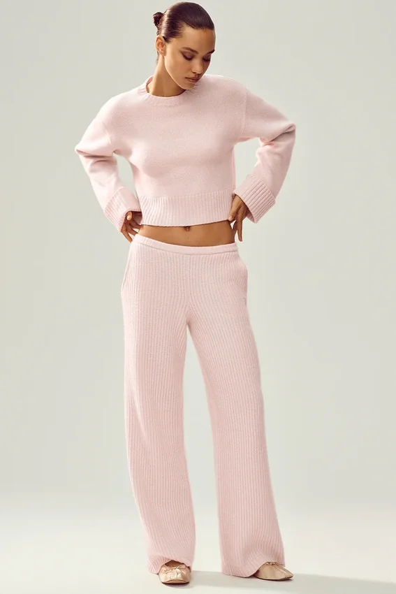 Jerséu «Cashmere Embrace» - Rosa escarchado
