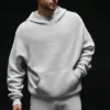 Jerséu con capucha de punto «Sports Club» - Gris jaspeado deportivo