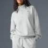 Jerséu con cremallera de 1/4 Accolade - Gris jaspeado deportivo