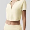 Jerséu corto de punto tipo jersey «Tennis Club» - Avena/Blanco