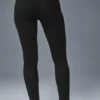 Jerséu de cintura High-Waist «Be Mine» con efecto punto calado — Negro