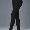 Jerséu de cintura High-Waist «Be Mine» con efecto punto calado — Negro