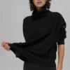 Jerséu de cuello alto Hazy - Negro