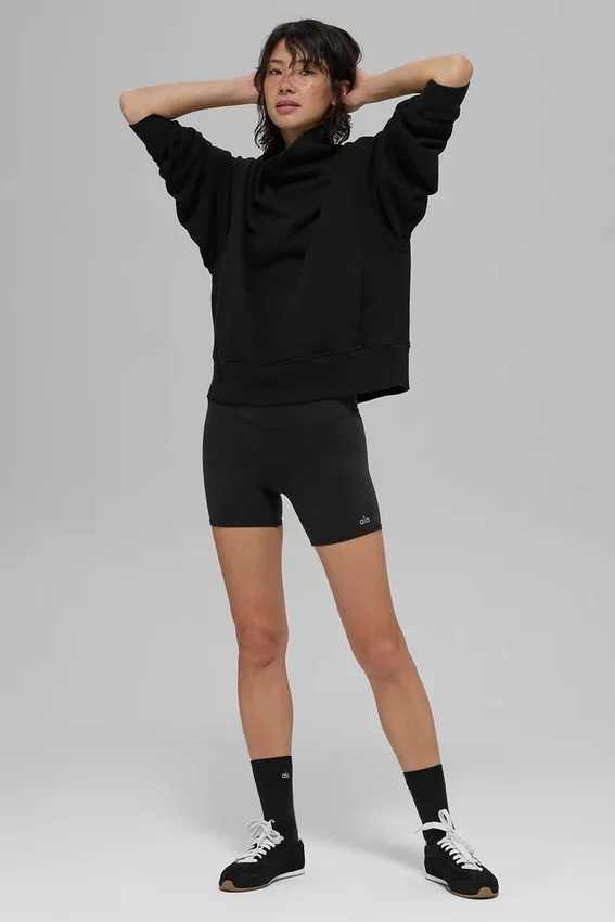 Jerséu de cuello alto Hazy - Negro