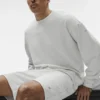 Jerséu de cuello redondo Chill - Blanco jaspeado