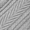 Jerséu de cuello redondo con punto trenzado - Gris jaspeado deportivo