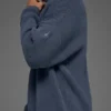 Jerséu de cuello redondo de punto acanalado Domain - Azul piedra