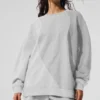 Jerséu de cuello redondo «Make Waves» - Gris jaspeado deportivo tonal