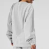 Jerséu de cuello redondo «Make Waves» - Gris jaspeado deportivo tonal