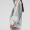 Jerséu de cuello redondo «Make Waves» - Gris jaspeado deportivo tonal