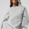 Jerséu de cuello redondo «Make Waves» - Gris jaspeado deportivo tonal