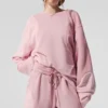 Jerséu de cuello redondo «Make Waves» - Rosa atardecer tonal