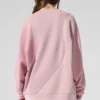 Jerséu de cuello redondo «Make Waves» - Rosa atardecer tonal