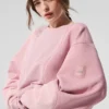 Jerséu de cuello redondo «Make Waves» - Rosa atardecer tonal