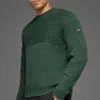 Jerséu de punto acanalado «Domain Shift» de cuello redondo - Verde trébol