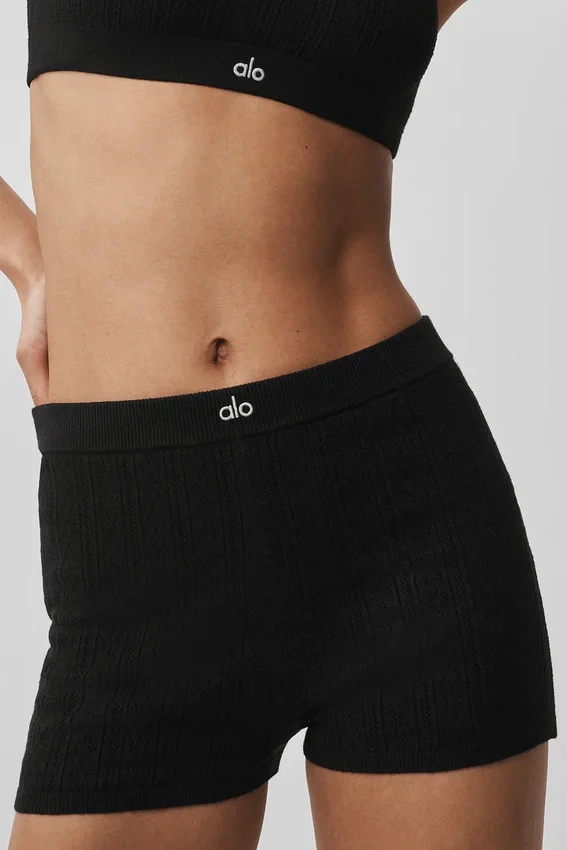 Jerséu de punto calado «Be Mine» — Negro