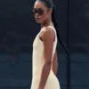 Jerséu de punto estilo jersey «Tennis Club» - Avena/Blanco